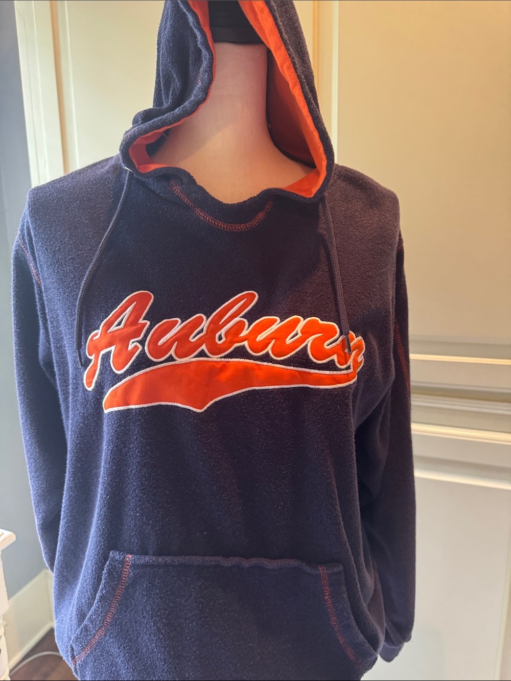 Navy Hooded women’s Auburn two piece set